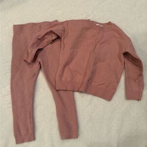 Cat & Jack 2T pink ribbed sweater Set